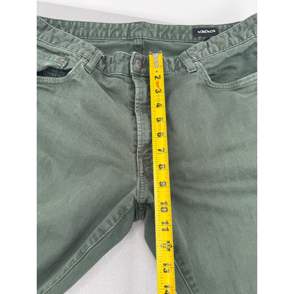 SOLD Bonobos Tailored Fit Green 5-Pocket Chino Pants Mens 38x32(38x30) Stretch - Picture 9 of 12